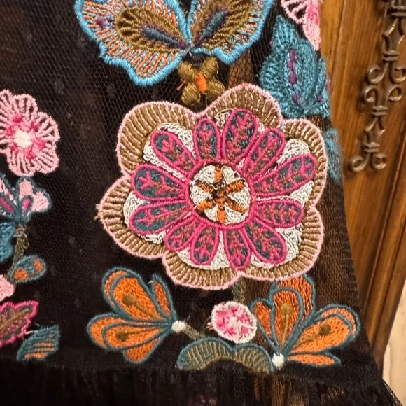 Sundance Black Floral Dress - Picture 3 of 7